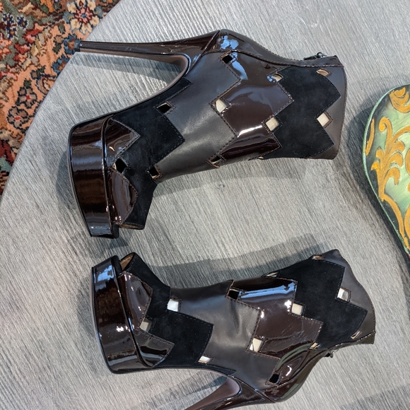 Missoni Chevron peeptoe boots 37.5 stunning! - Picture 15 of 16